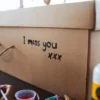 a touching message on a cremation coffin to honor the person who died