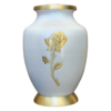 White Rose Cremation Urn