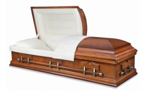 Sable Poplar Half Lid Casket