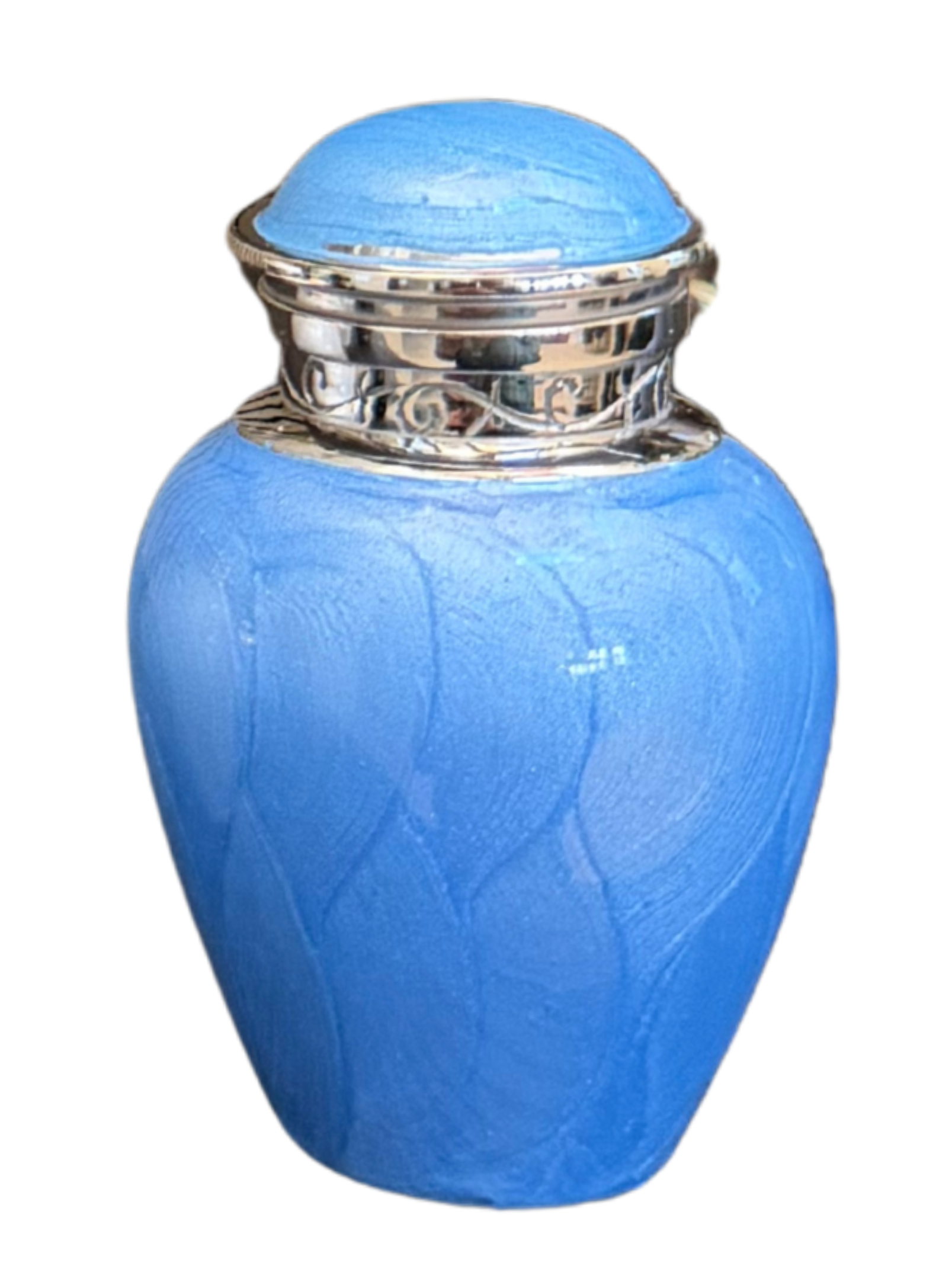 Blue Pearlescent Keepsake Urn Perth